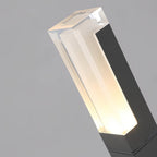 Black Bollard Lights Cubic Aluminum LED Waterproof Light