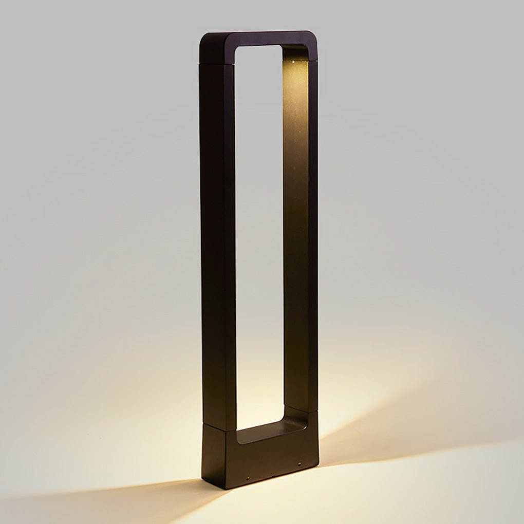 Black Bollard Lights Modern Minimalist Waterproof Outdoor Light