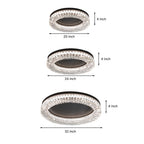 Black Ceiling Flush Mount Light Italian LED Round Eye-Protecting Lamp