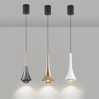 Black Cone Pendant Lights Modern Creative LED Ceiling Light