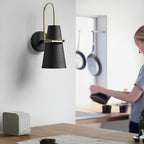 Cone Wall Lamp White Modern Creative Iron Design Light
