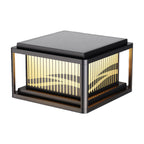 Contemporary Pillar Lights Waterproof Wave Pattern Lamp