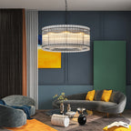 Glass Lamp Shade Chandelier Luxury Iron Ceiling Light