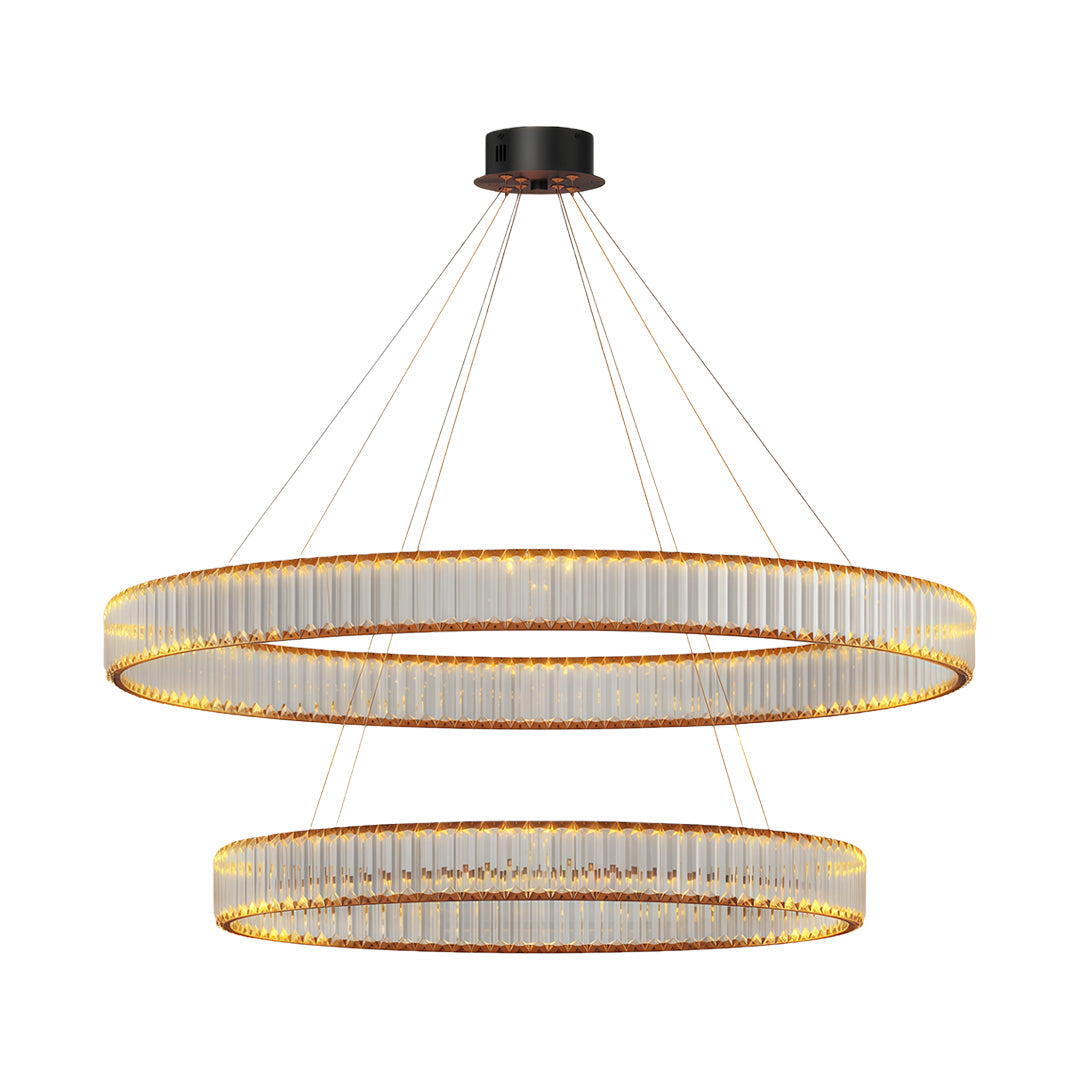 Crystal Round Chandelier American Creative Ceiling Light
