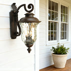 Black Exterior Wall Light Outdoor Waterproof Black Aluminum Lamp