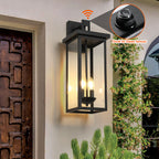 Black External Wall Lights Outdoor Courtyard Waterproof LED Light