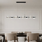 Linear Pendant Chandelier Nordic Modern Electroplated