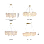 Feather Chandeliers Modern Luxury Glass Ceiling Light