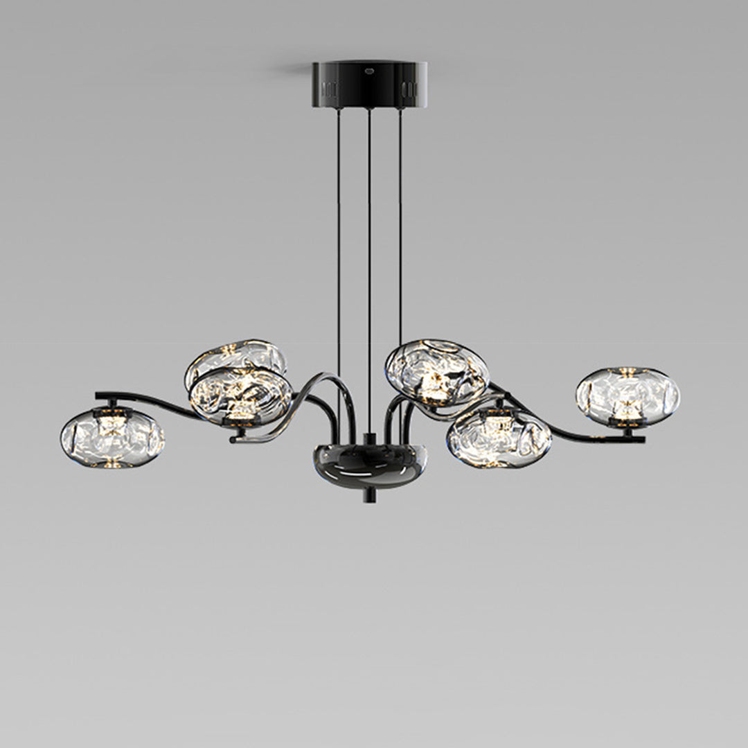 Modern LED Chandelier Full Spectrum Magic Bean Glass Light