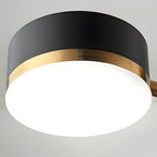 Black and Gold Sputnik Ceiling Light Geometric Radial Light
