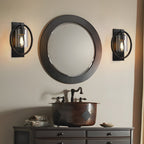 Black Industrial Tungsten Bulb Bathroom Sconces Lighting Wall Lights