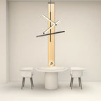 Iron Linear Chandelier Nordic Creative Adjustable Ceiling Lights