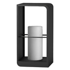 Black Lantern Outdoor Light Rectangular Frame Waterproof Lamp