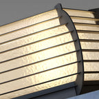 [Open-Box] Black Lattice Hardiwred/Solar Outdoor Post Pier Mount Light