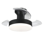 LED Ceiling Fans with Lights Stepless Dimming Silent Motor Lamp