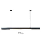 Linear Light Pendant Modern Minimalist Grille Long Pendant Light