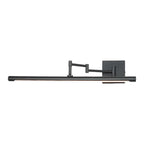 Black Bar Vanity Light Metal Swing Arm Bathroom Light