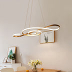 Unique Large Chandeliers Dimmable LED Simple Note Ceiling Light