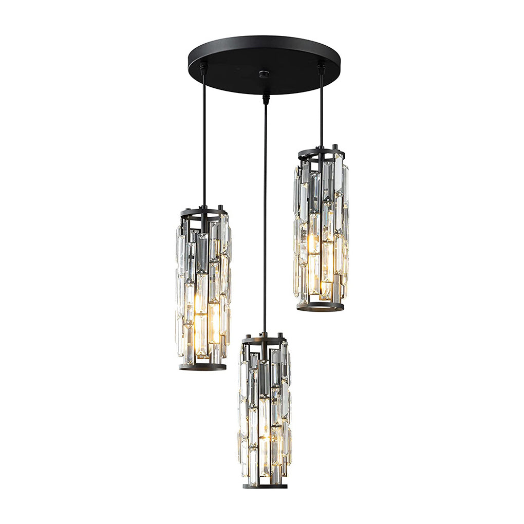 Mini Crystal Pendant Light Creative Art Crystal Island Ceiling Light