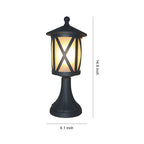 Black Outdoor Pillar Lights Waterproof LED Garden Light
