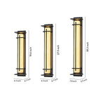 Black Outside Wall Lights Minimalist Waterproof Lamp