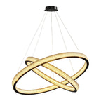 Circular Modern Chandelier Luxury Copper Ceiling Light
