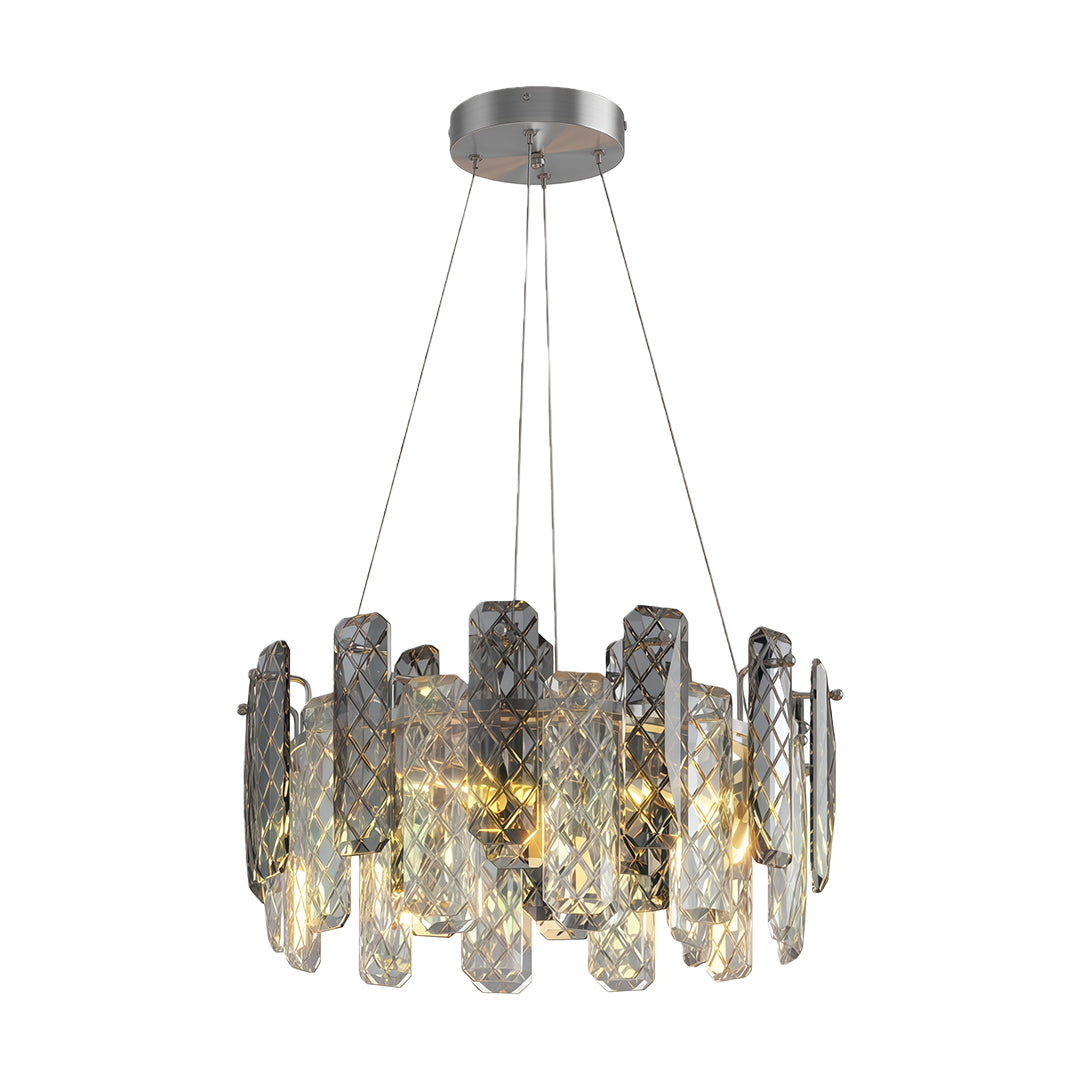 Contemporary Crystal Chandeliers Eye-Protecting Ceiling Light