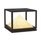 Light Pillar Design Outdoor Artificial Marble Courtyard Lamp