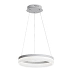 Black Ring Pendant Light Modern Aluminum LED Ceiling Light