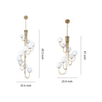 Spiral Globe Chandelier French Elegant Globe Ceiling Lights