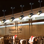 Black Track Light Adjustable Industrial Spotlight