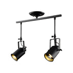Black Track Light Adjustable Industrial Spotlight