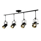 Black Track Light Adjustable Industrial Spotlight