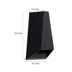 Black up down Outdoor Wall Lights Modern LED Creative Lamp