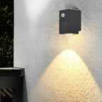 Up Down Sconce Outdoor Adjustable Waterproof Black Lamp