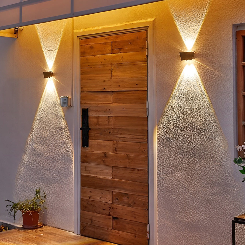 Black up down Wall Light Outdoor Aluminum Wash Light