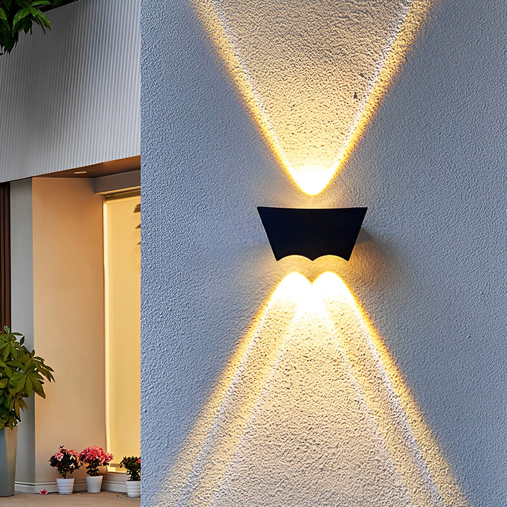 Black up down Wall Light Outdoor Aluminum Wash Light