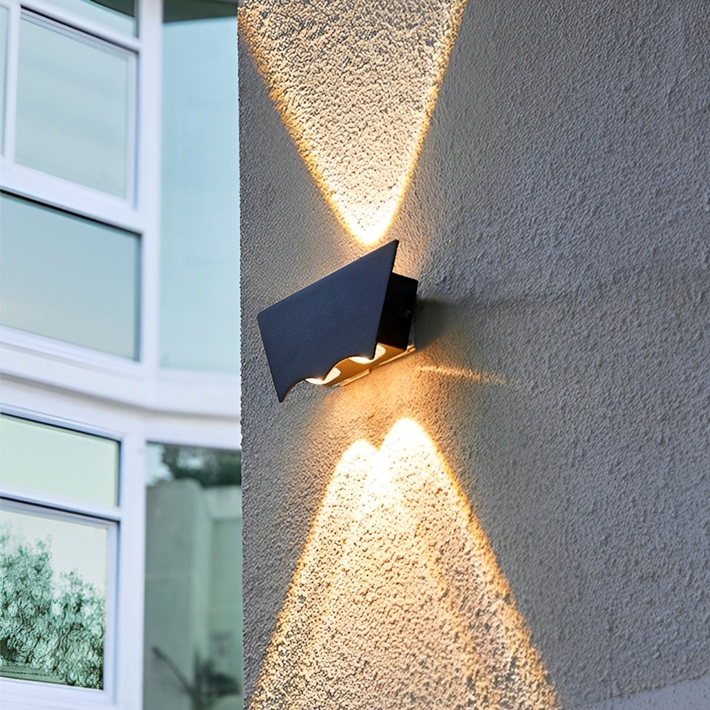 Black up down Wall Light Outdoor Aluminum Wash Light