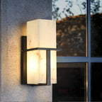 Black Wall Lights Outdoor Waterproof Fake Marble Lamp