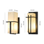 Black Wall Lights Outdoor Waterproof Fake Marble Lamp