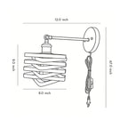 Wall Mount Lights with Plug Adjustable Angle Industrial Lamp