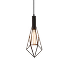 Black Wire Cage Pendant Light Vintage Geometric Ceiling Light