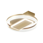 Bladeless Fan Lamp Modern Round 6‑speed Dimmable Light