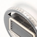 Bladeless Fan Lamp Modern Round 6‑speed Dimmable Light