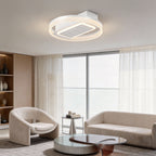 Bladeless Fan Lamp Modern Round 6‑speed Dimmable Light