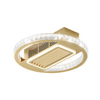 Bladeless Fan Lamp Modern Round 6‑speed Dimmable Light
