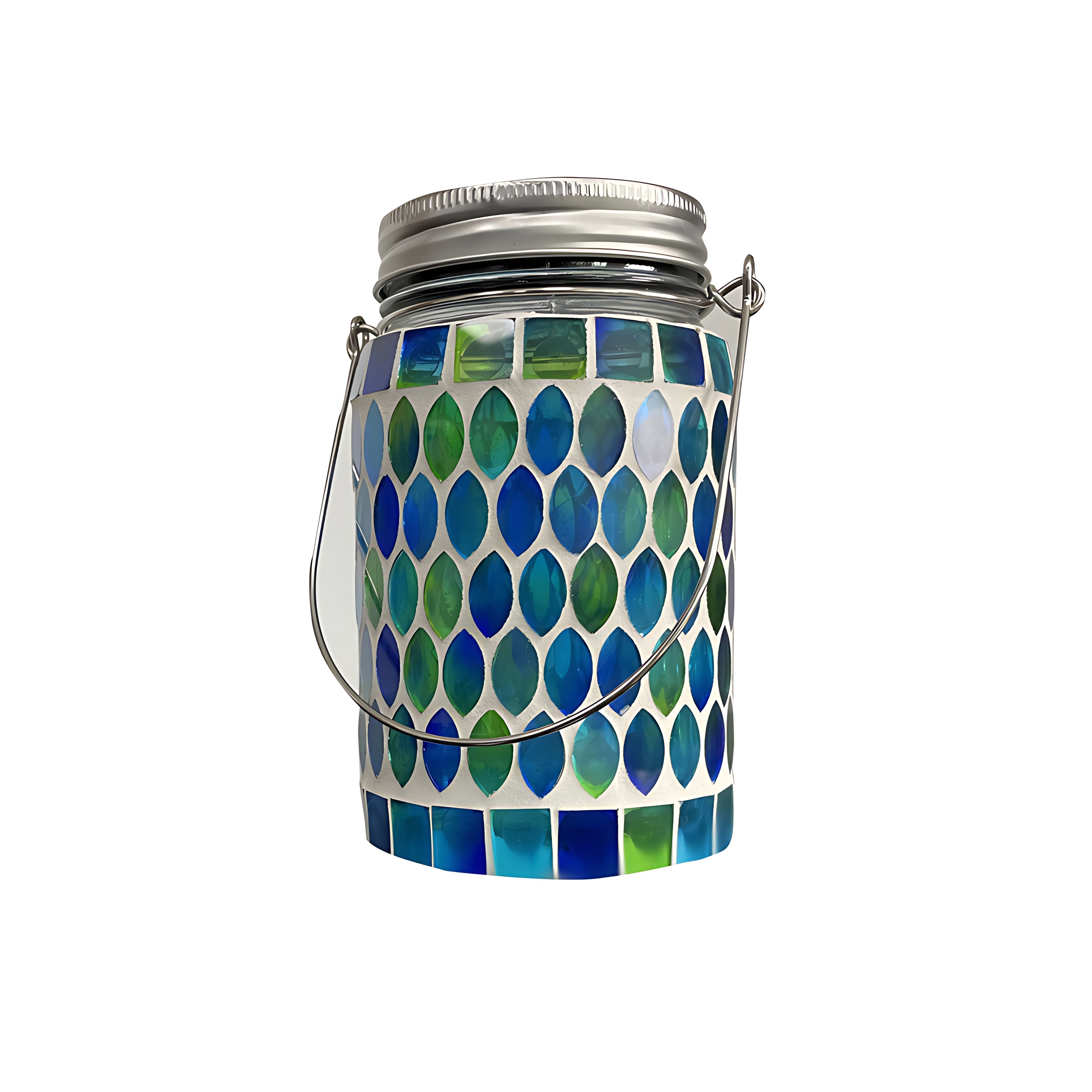 Colored Landscape Lights Solar Glass Mosaic Cup Lamp
