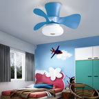 Macaron Ceiling Fan with Light Modern Decoration LED Light