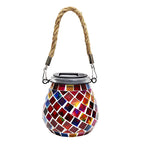 Colored Landscape Lights Solar Glass Mosaic Cup Lamp
