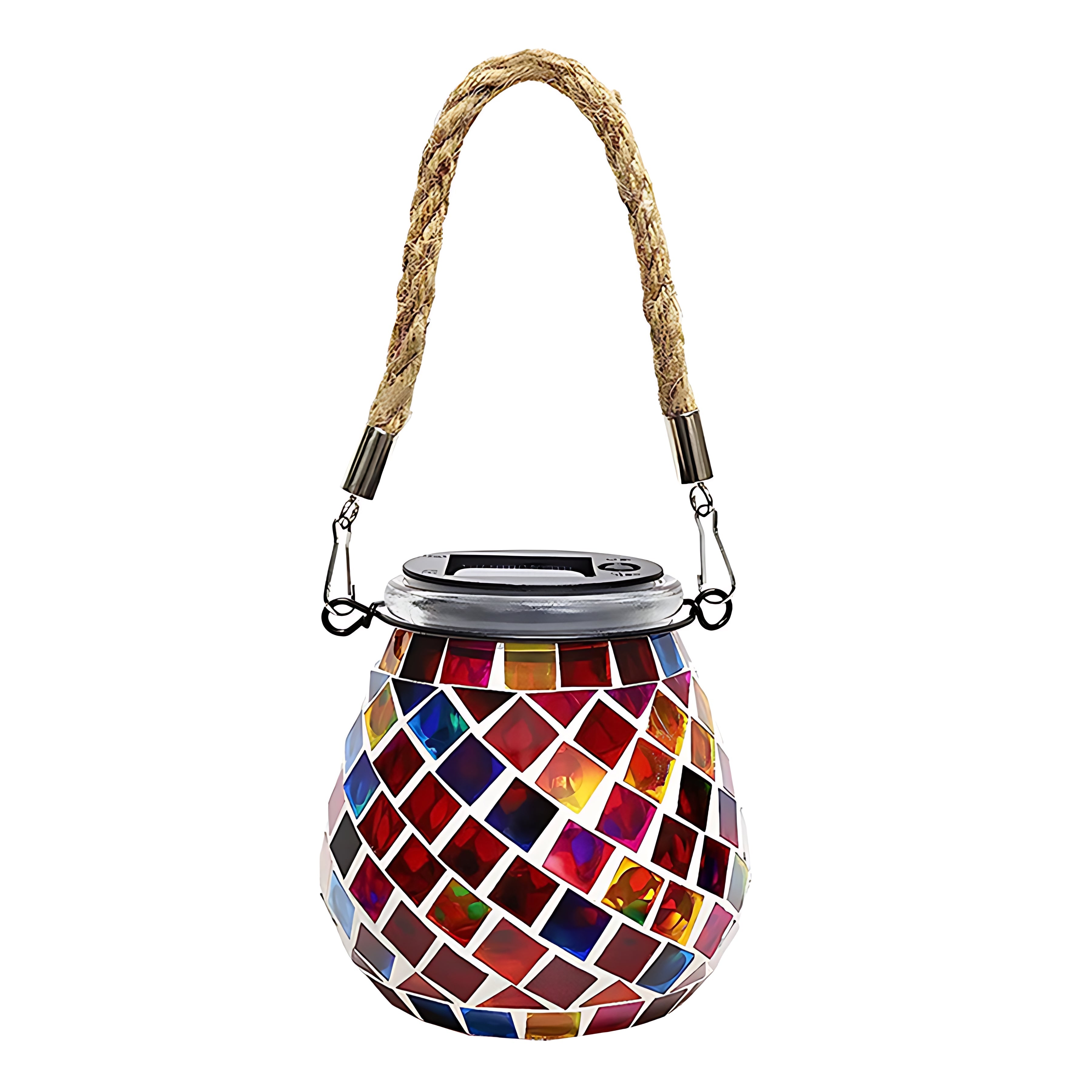 Colored Landscape Lights Solar Glass Mosaic Cup Lamp